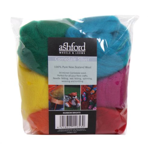 Felting Fibre Pack - "Rainbow Brights"